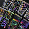 8 Pcs Water Bird Punk Nail Transfer Foil Sticker Set
