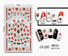 CA-280 3D Strawberry Chocolate Nail Sticker