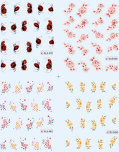 Flower Water Nail Sticker