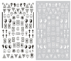 CB-041 3D Exotic Pattern Nail Art Sticker