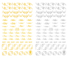CB-044 3D Personality Words Nail Art Sticker