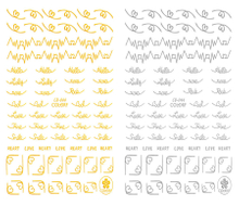 CB-044 3D Personality Words Nail Art Sticker