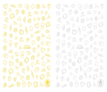 CB-012 3D Graphics Nail Art Sticker