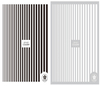 CB-021 3D Vertical Stripes Nail Art Sticker