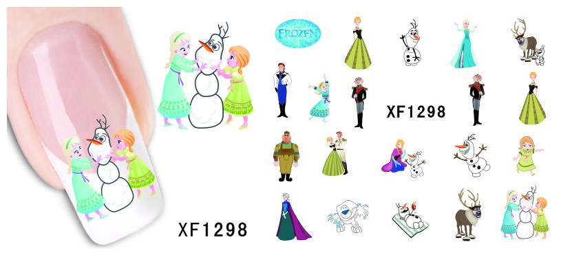 XF1295-1300 Water Nail Sticker