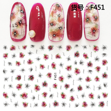 F451 DIY Design 3D Self Adhesive Flower Nail Art Sticker