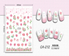 CA-212 3D Pink Rose Nail Sticker