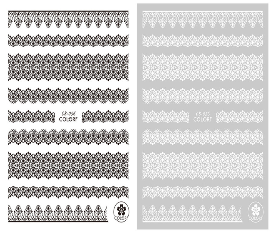 CB-056 3D Lace Nail Art Sticker