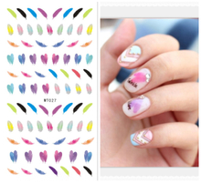 MT027 3D Feather Nail Art Sticker