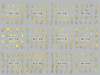 HBJY133-144 3D Gold Feather Nail Art Sticker 