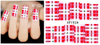 XF1522-1527 Lattice Water Nail Sticker