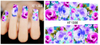 XF1384-1389 Flower Water Nail Sticker