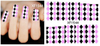 XF1540-1545 Lattice Water Nail Sticker
