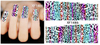 XF1486-1491 Peacock Andleopard Water Nail Sticker