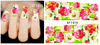 XF1414-1419 Flower Water Nail Sticker