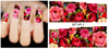 XF1408-1413 Flower Water Nail Sticker