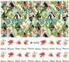 M+598-607 Leaves And Mermaid Water Nail Sticker 