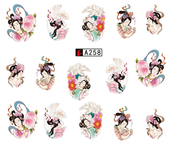 A253-258 Water Nail Sticker