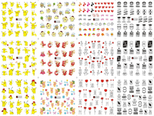 A1321-1332 Cartoon Water Nail Sticker