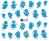 A301-306 Flower Water Nail Sticker