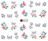 A313-318 Flowers And Butterflies Water Nail Sticker