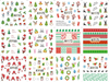 A1165-1176 Christmas Water Nail Sticker