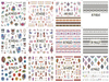 A1453-1464 New Arrival Water Nail Sticker