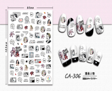 CA-306 3D Cartoon Characters Nail Sticker