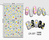 CA-301 3D Hand Drawn Daisies Nail Sticker