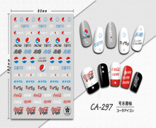CA-297 3D Cola Icon Nail Sticker