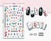 CA-155 3D Rose Embroidery Nail Sticker