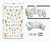 CA-156 3D Flower And Bird Embroidery Nail Sticker