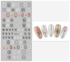 MT070-074 3D Frame And Words Nail Art Sticker