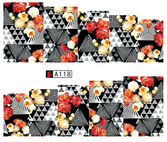 A115-120 Leopard Print Water Nail Sticker