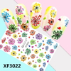XF3022 3D Self Adhesive Flower Nail Art Sticker 