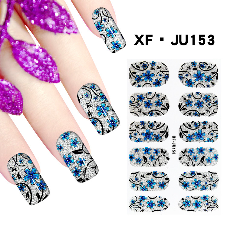 JU153 Full Cover Nail Polish Sticker 