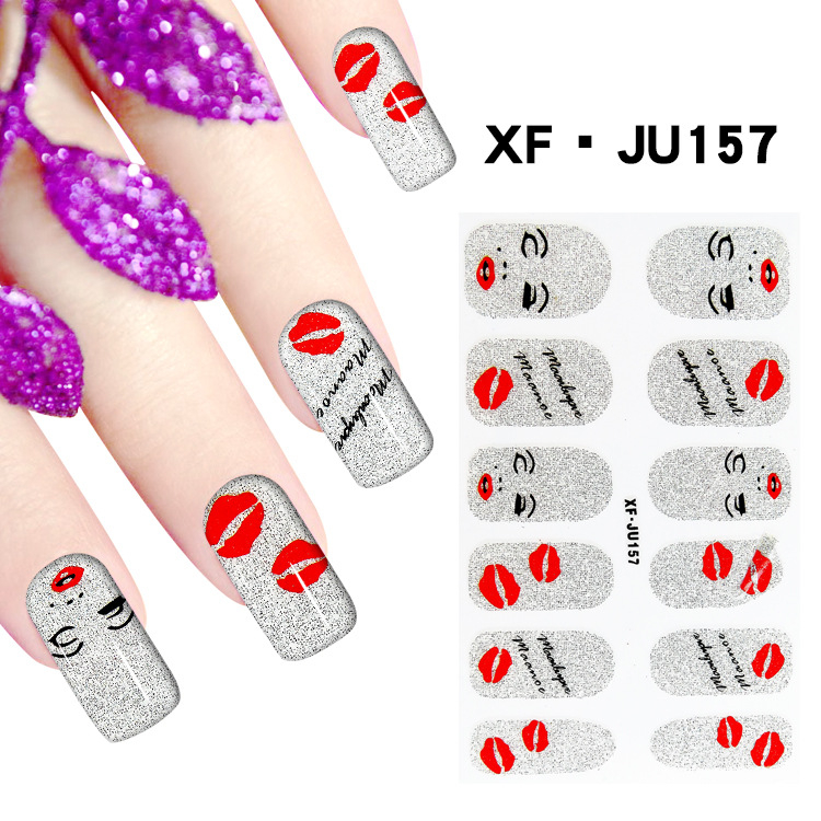 JU157 Full Cover Nail Polish Sticker 