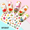 XF3047 3D Self Adhesive Flower Nail Sticker 