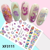 XF3111 3D Self Adhesive Halloween Nail Sticker 