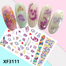 XF3111 3D Self Adhesive Halloween Nail Sticker 