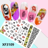 XF3109 3D Self Adhesive Halloween Nail Sticker 