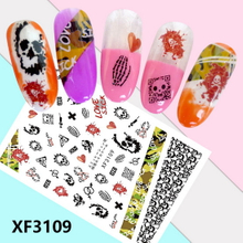 XF3109 3D Self Adhesive Halloween Nail Sticker 