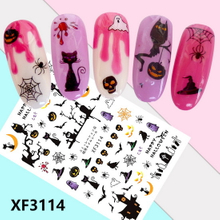 XF3114 3D Self Adhesive Halloween Nail Sticker 