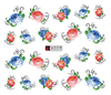 A007-012 Flower Water Nail Sticker
