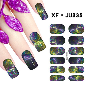 JU335 Full Cover Nail Polish Sticker 