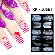 JU081 Full Cover Lace Nail Polish Sticker 