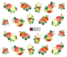 A031-036 Flower Water Nail Sticker