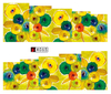 A061-066 Flower Water Nail Sticker