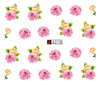 A217-222 Flower Water Nail Sticker