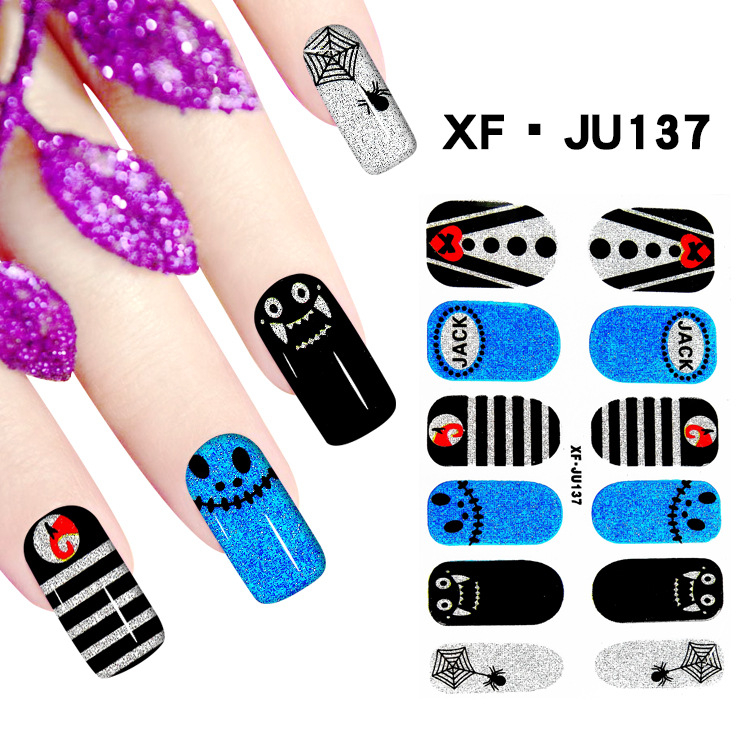 JU137 Full Cover Nail Polish Sticker 